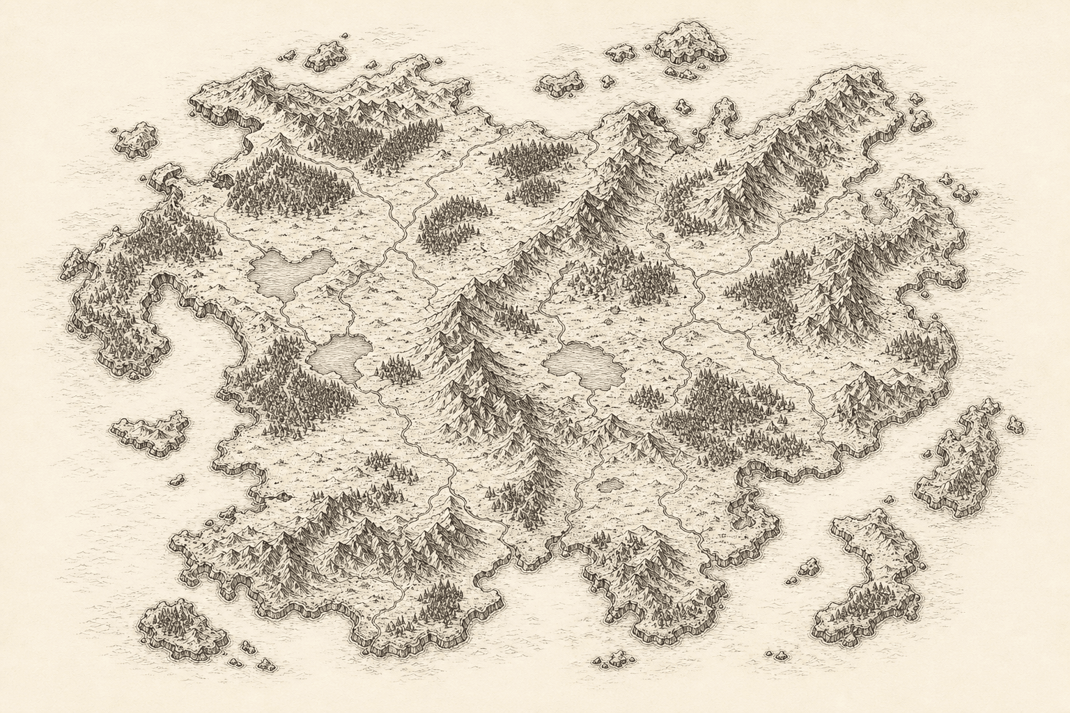 An illustrated map from the example world Elarion